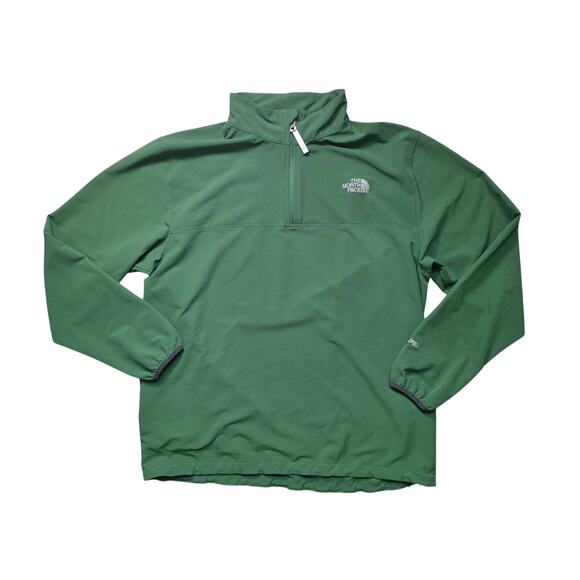 The North Face 100 Glacier 1/4 Zip Fleece Sweatshirt Men’s XL Green - Picture 1 of 9